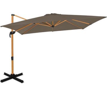 2dekans | VONROC Premium Zweefparasol Pisogne 300x300cm –, Ophalen of Verzenden, Zo goed als nieuw