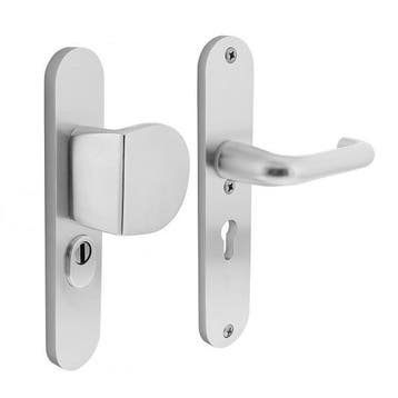 Veiligheidsbeslag met duwer | Intersteel | 55 mm, Verzenden, Nieuw