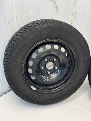 205/65R15 inch velgen set All-Seasons banden 5x112 VW Caddy, Gebruikt, 15 inch, Banden en Velgen, 205 mm