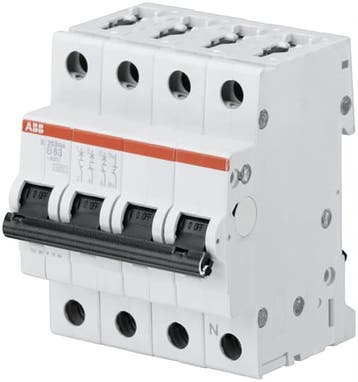 ABB installatieautomaat 63A B-karakteristiek 3P+N -, Ophalen of Verzenden, Nieuw, Groepenkast
