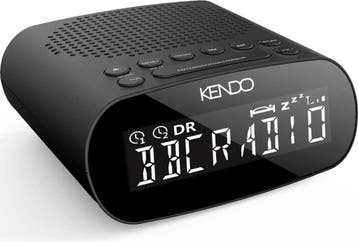 Wekkerradio met DAB - Digitale wekker - Alarmklok - Zwart -, Witgoed en Apparatuur, Wekkers, Verzenden, Zo goed als nieuw