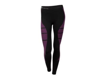 Thermo sportlegging - Seamless - Quick Dry - Zwart-Roze, Verzenden, Nieuw