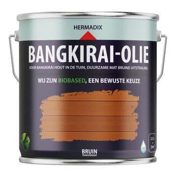 Impraline Bangkirai-Olie Bruin Transparant 2,5 liter, Ophalen of Verzenden, Nieuw
