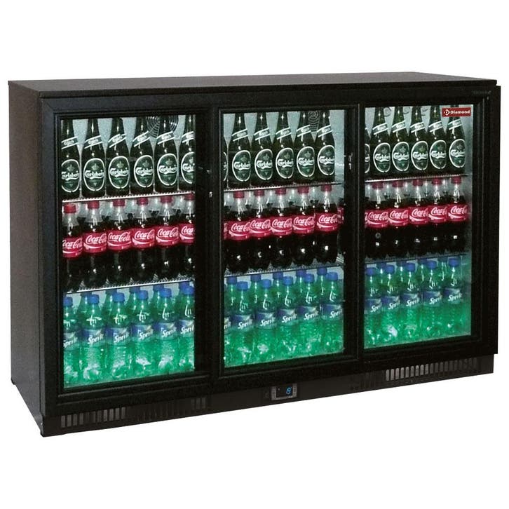 Flessenkoeler geventileerd "Back Bar", 3 schuifdeuren, Zakelijke goederen, Horeca | Keukenapparatuur, Koelen en Vriezen, Verzenden