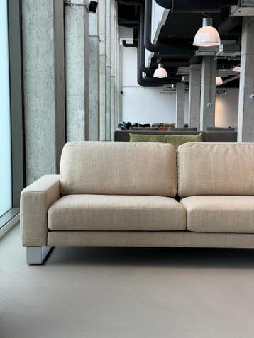 Rolf Benz Ego Hoekbank | Beige | NIEUWSTAAT + Garantie, Huis en Inrichting, 300 cm of meer, Ophalen of Verzenden, Zo goed als nieuw