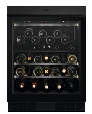 AEG AWUD040B8B wijnkoeler Ingebouwd Zwart 33 fles(sen)1999, Ophalen of Verzenden, Nieuw, 160 cm of meer