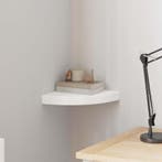 vidaXL Hoekschap zwevend 25x25x3,8 cm MDF wit, Huis en Inrichting, Woonaccessoires | Wandplanken en Boekenplanken, Verzenden, Nieuw