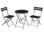 Opvouwbare 3-delige Bistroset – Tafel en 2 Stoelen Buiten, Verzenden, Nieuw