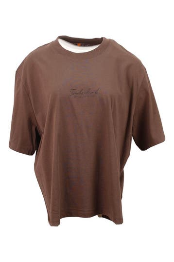 Timberland T-shirt in maat XL Bruin, Kleding | Dames, T-shirts, Timberland, Verzenden, Zo goed als nieuw, Bruin