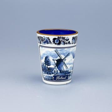 Shotglas molen Holland - delftsblauw, Ophalen of Verzenden, Nieuw