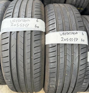 2x 205-55-17 Vredestein Zomer 2x 6mm €60 Per Band 205 55 17, Ophalen, Gebruikt, 17 inch, 205 mm