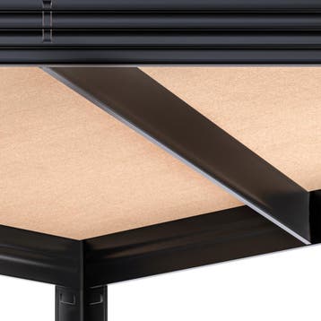 Stellingen voor zwaar gebruik Zwart 180x70x40cm gegalvani..., Huis en Inrichting, Kasten | Boekenkasten, Verzenden, Nieuw