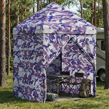 vidaXL Pop-up Gazebo met 4 Zijwanden 2 x 2 m Blauw, Verzenden, Nieuw