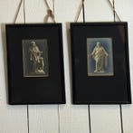 Fotolijst - Antieke 3D Reliëf-Zilverprenten Christus