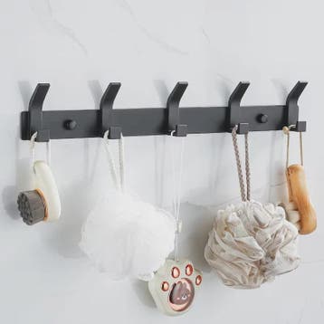 Moderne Zwarte Aluminium Wandhaken - Ophangrek voor Handdoek, Verzenden, Nieuw