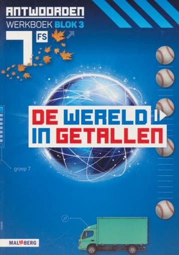 De wereld in Getallen versie 5 Antwoorden blok 3 groep 7 FS, Boeken, Verzenden, Nieuw