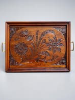 Dienblad - Art Deco - 1920s - 50x36 cm - Teak, Antiek en Kunst