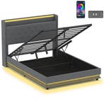 Bedframe 140 X 200 Cm Met Hoofd- En Voeteneinde, Platformbed, Verzenden, Nieuw