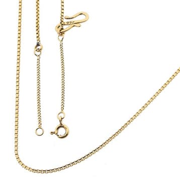 Gouden Venetiaanse schakelketting, Sieraden, Tassen en Uiterlijk, Kettingen, Ophalen of Verzenden, Gebruikt, Goud, Goud