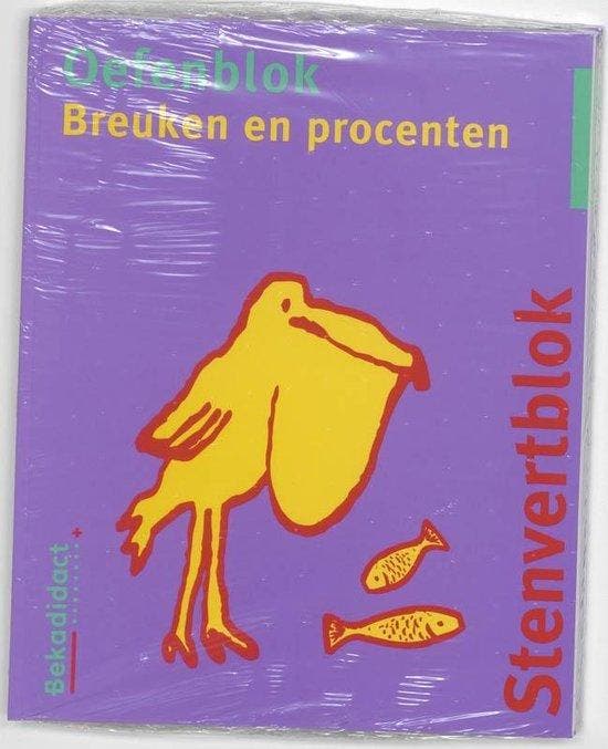 9789028111387 Stenvert oefenblok Breuken en procenten Gro..., Boeken, Schoolboeken, Zo goed als nieuw, Verzenden