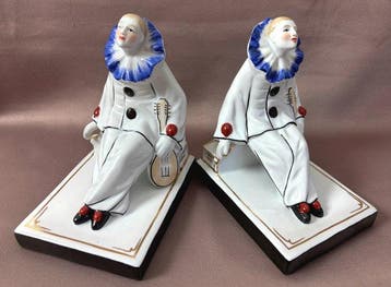 Dressel, Kister & Cie - Boekensteunen (2) - Porselein -