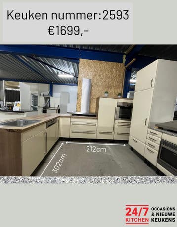 ALTIJD 120 keukens op voorraad voor spotprijzen!!Zie website, Ophalen of Verzenden, Zo goed als nieuw, Met kookeiland