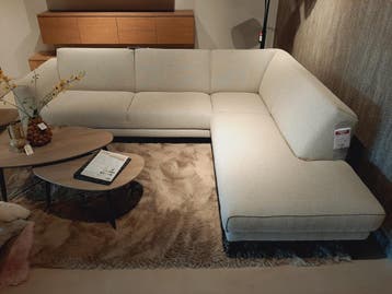 Hoekbank Summita taupe **SHOWROOMMODEL**, Huis en Inrichting, Nieuw, Stof