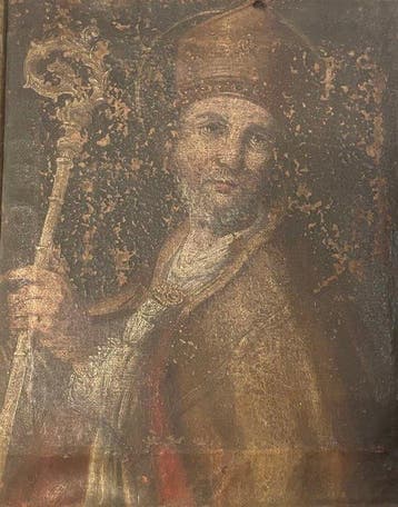 Italiaanse school (XVIII) - Ritratto di un Santo Vescovo, Antiek en Kunst, Kunst | Schilderijen | Klassiek