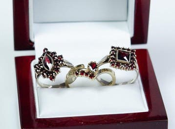Zonder minimumprijs - 3-delige sieradenset - 900 zilver -