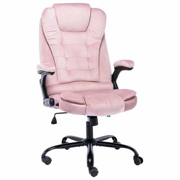 vidaXL Kantoorstoel fluweel roze, Verzenden, Nieuw