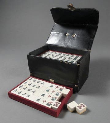 Japanese - Beeld, Rare Vintage Japanese Mahjong Set -