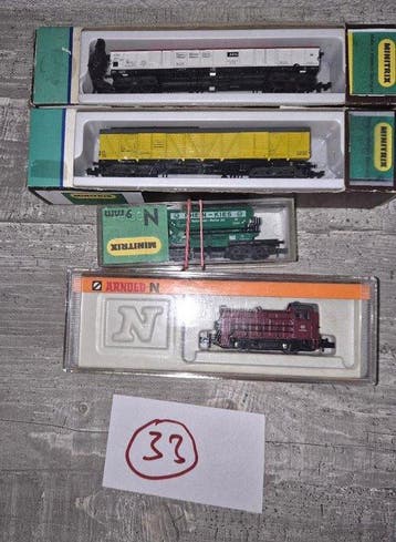 Minitrix, Arnold N - 2055; 3596; 3567; 51.3569 - Treinset, Hobby en Vrije tijd, Nieuw