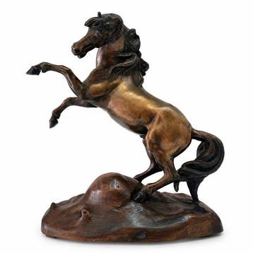sculptuur, Grande Cavallo Rampante - Vintage Italiano anni