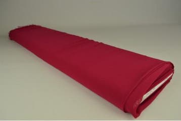 Wijnrood chiffon stof  - 15 of 50 meter rol, 120 cm of meer, Ophalen of Verzenden, Polyester, Rood
