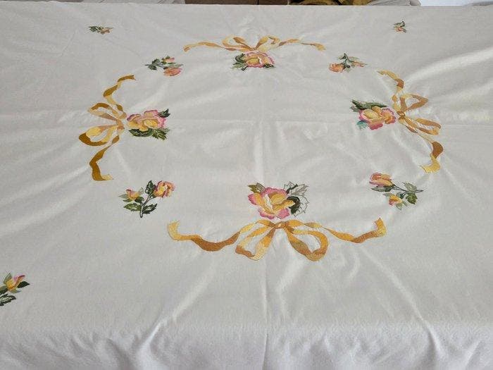 Tafelkleed - 175 cm - 170 cm, Antiek en Kunst, Antiek | Kleden en Textiel