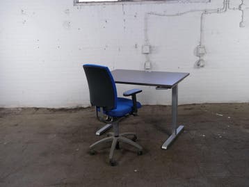 Vepa bureau slinger verstelbaar 120x80 antraciet eiken, Overige typen, Gebruikt, Verzenden, Vepa