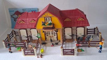 Playmobil - Speelgoed n. 5521 paarden ranch plus extras -