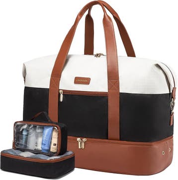 Handbagage Weekendtas 50cm | Tweedekansje | OP=OP, 40 tot 60 cm, 20 tot 30 cm, Beige, Ophalen of Verzenden
