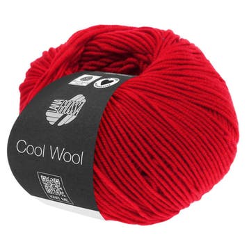Lana Grossa Cool Wool - 417 Briljantrood - Merinowol Garen, Ophalen of Verzenden, Nieuw