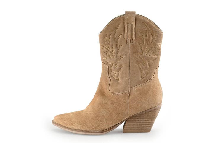 Manfield Cowboy laarzen in maat 38 Beige, Kleding | Dames, Schoenen, Beige, Zo goed als nieuw, Verzenden