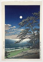 Woodblock Print Hruno tsuki (Ninomiya Kaigan) ()