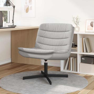 vidaXL Draaistoel Wolkengrijs 63 x 75 x 76 cm Stof, Verzenden, Nieuw, Grijs
