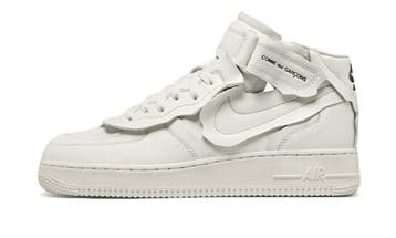 Nike Air Force 1 Mid Comme des Garcons White, Nieuw