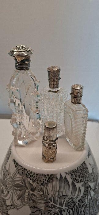 Parfumfles (4) - parfumflesjes - .835 zilver