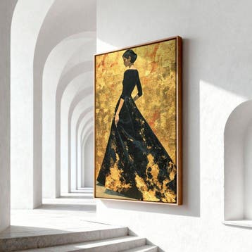 Iconica - Black Gown Elegance - unique 1/1 XXL (150 x 100