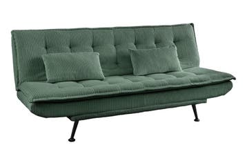 Slaapbank JAZZ 195 cm 3-zits, koordgroen - 47523, Ophalen of Verzenden, Nieuw