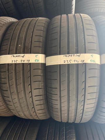 235-50-19 Imperial Zomerbanden 5mm Incl Montage 235 50 19, Gebruikt, 235 mm, Band(en), Personenwagen