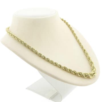 Gouden gedraaide schakelcollier (Ketting), Ophalen of Verzenden, Gebruikt, Goud, Goud