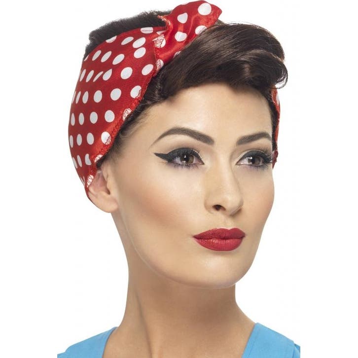 Stoere pruik Rosie the Riveter - Damespruiken, Hobby en Vrije tijd, Feestartikelen, Ophalen of Verzenden