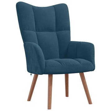 Fauteuil Modern Blauw | Tweedekansje | OP=OP, Huis en Inrichting, Fauteuils, Gebruikt, Minder dan 75 cm, Ophalen of Verzenden